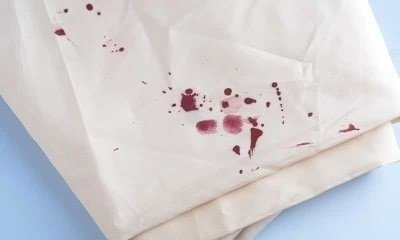 Кровавые пятна на одежде
