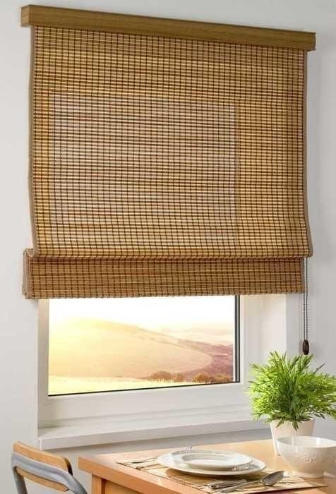 Рулонные шторы на пластиковые окна бамбуковые