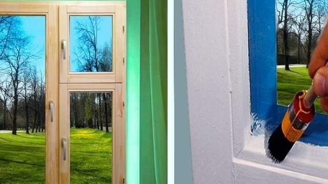 Советы и рекомендации, как покрасить деревянные окна