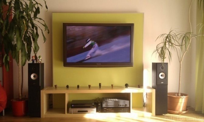 Декоративный короб для телевизора на стену