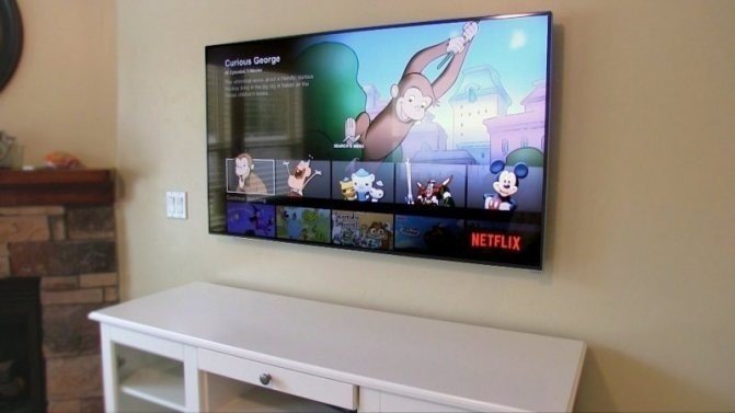 Телевизор без проводов на стену