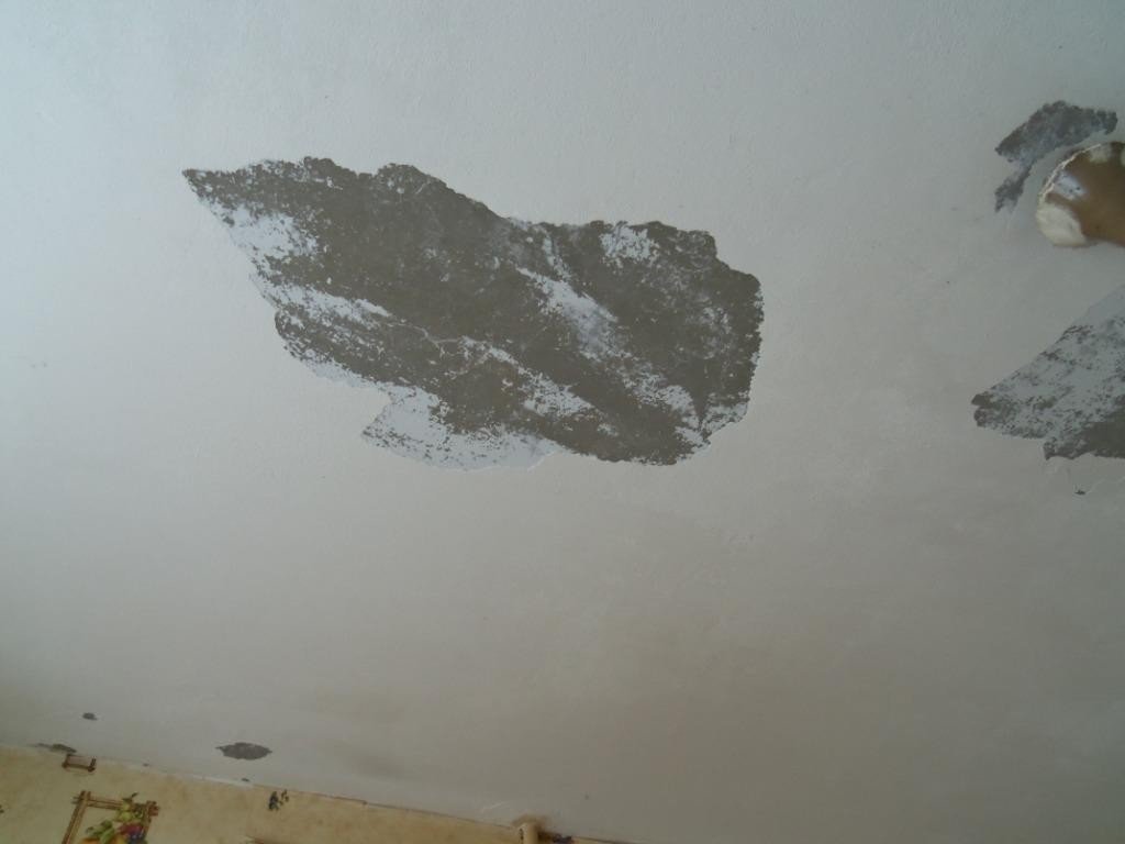Гкл потолок после протечки
