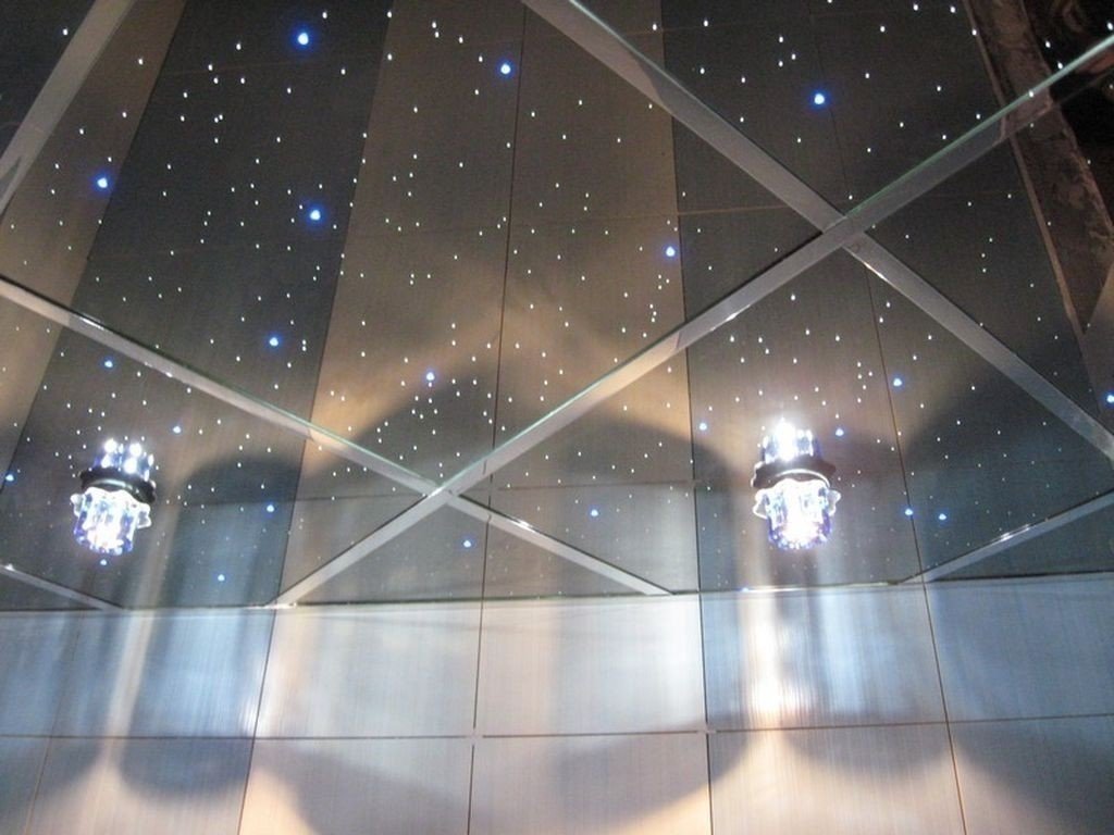 Зеркальный потолок звездное небо