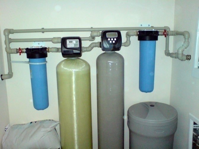 Система фильтров для умягчения технической воды