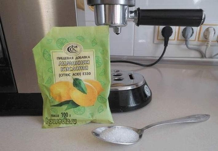 Промывка кофеварки лимонной кислотой