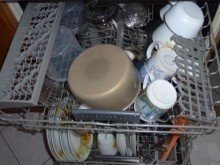 Алюминиевая посуда в посудомоечной машине