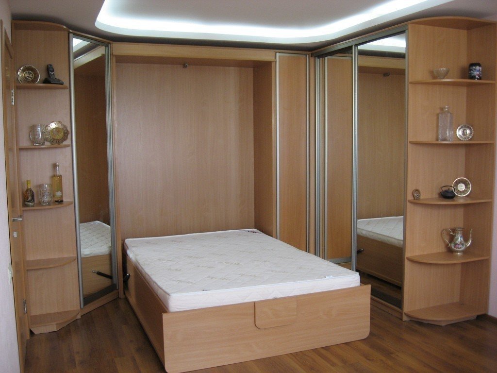 Шкаф с двумя раздельными кроватями трансформерами