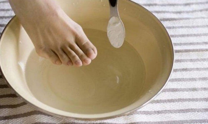 Ванночка для ног с содой