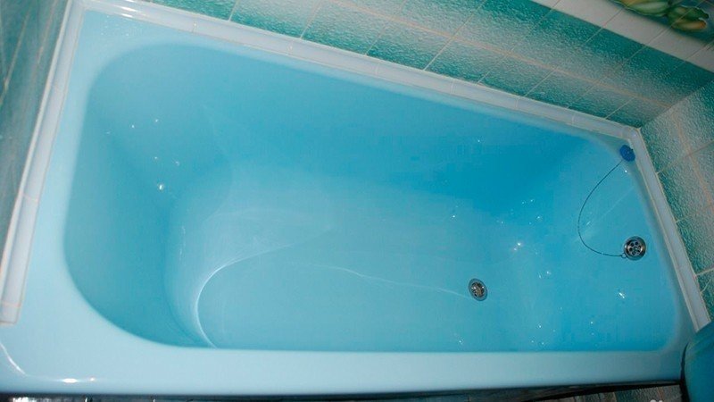 Вставка в ванну акриловая голубая