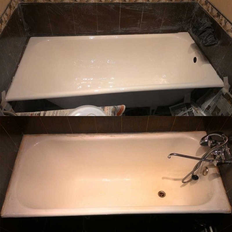 Восстановление акриловой ванны