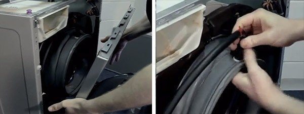 Заменить манжету на стиральной машине lg не снимая передней панели