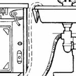 Слив в канализацию напрямую для стиральной машинки