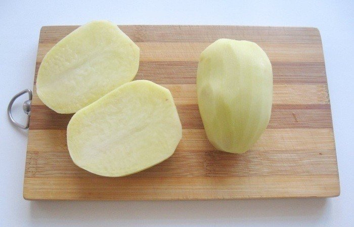 Картофель сырой очищенный